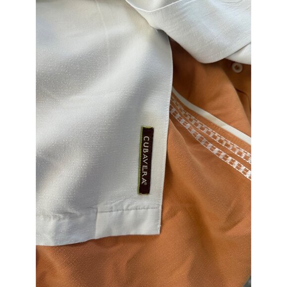 CUBAVERA GEO EMBROIDERED PANEL SHIRT TROPICAL 2X - Picture 8 of 8